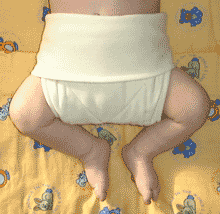 Happy nappy umgeschlagen für Neugeborene