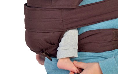 Marsupi - der Hüftgurt wurde mit dem Bändiger / Stegverkleinerung schmaler gemacht Hüftgurt des marsupi mit Klettverschluß