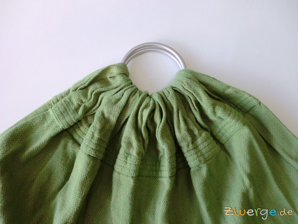 ringsling - Storchenwiege Leo grün mit Raffung ringsling - Storchenwiege Leo grün mit Raffung