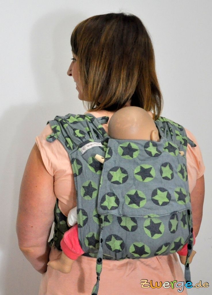 Fräulein Hübsch Wrapcon apron - mit kurzem Rückenteil als Rückentrage. Fräulein Hübsch Wrapcon apron - mit kurzem Rückenteil als Rückentrage.