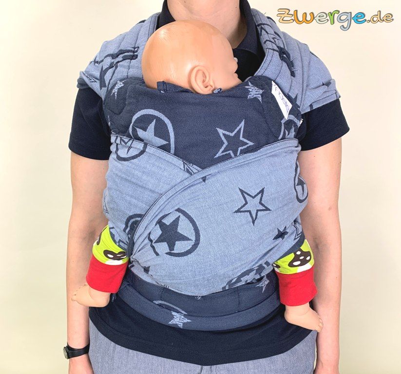 FlyClick als Bauchtrageweise mit Hose